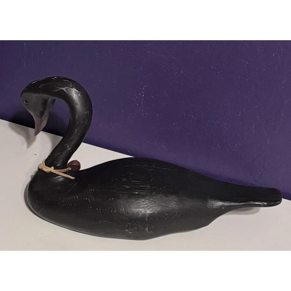 Vintage Black Swan Decoy 18